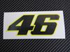 Picture of Valentino Rossi Sticker 46 black 8 cm mat