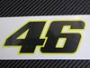 Picture of Valentino Rossi Sticker 46 black 8 cm mat