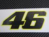 Picture of Valentino Rossi Sticker 46 black 13 cm mat