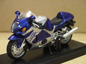 Afbeelding van Suzuki GSX-R1300 Hayabusa 1:18 grijs/blauw