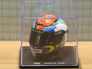 Afbeelding van Valentino Rossi  AGV helmet 2008 Mugello 1:5