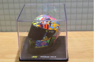 Afbeelding van Valentino Rossi AGV helmet 2014 Misano 1:5
