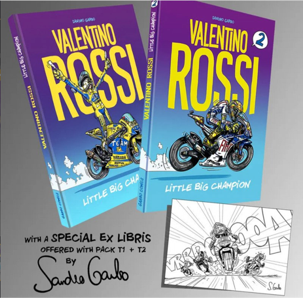Valentino Rossi Little Big Champion Strip Book Set