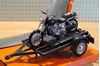 Picture of Harley Davidson FXDL Dyna Low Rider black + trailer  1:18