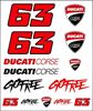 Picture of Francesco Pecco Bagnaia Ducati big sticker set DBUST506703