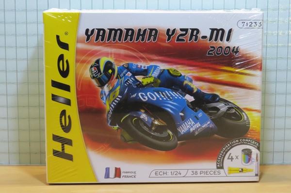 Picture of Bouwdoos Valentino Rossi Yamaha YZR-M1 2004 1:24 Heller 50927