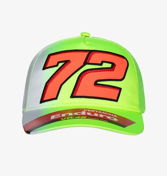 Picture of Marco Bezzecchi Pertamina VR46 racing trucker cap VTMCA509103