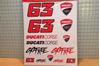 Picture of Francesco Pecco Bagnaia Ducati big sticker set DBUST506703