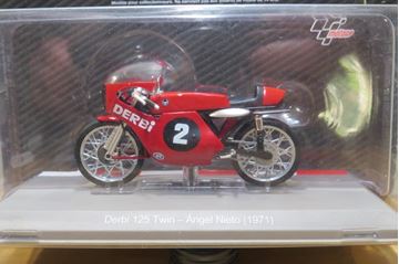 Afbeelding van Angel Nieto Derbi 125 1971 1:18 diecast