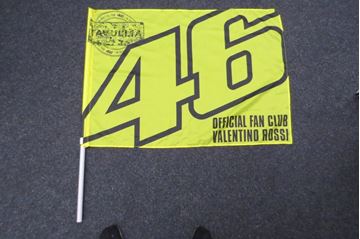 Afbeelding van Official fan club Valentino Rossi vlag flag 70 x 100 cm.