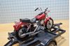 Picture of Harley Davidson FXDL Dyna Low Rider red + trailer  1:18