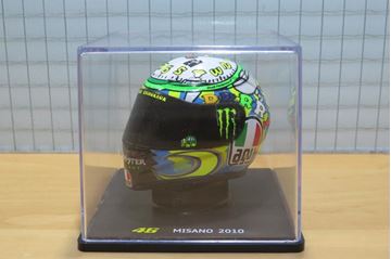 Afbeelding van Valentino Rossi AGV helm 04-09-2010 Misano 1:5